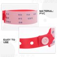 thumbnail image 4 of 100pcs Plastic Wristbands For Hospital Patient Identification Band Red Adult Hospital Band Waterproof Disposable Wristbands For Events Medical Bracelets Hospital Bracelet, 4 of 6