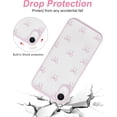 thumbnail image 4 of Compatible with iPhone XR Bow Phone Case, Cute Clear Pink Ribbon Bowknot Pattern Aesthetic Soft TPU Transparent Cases Full Camera Protective Phone Cover for Women Girly - Pink, 4 of 8