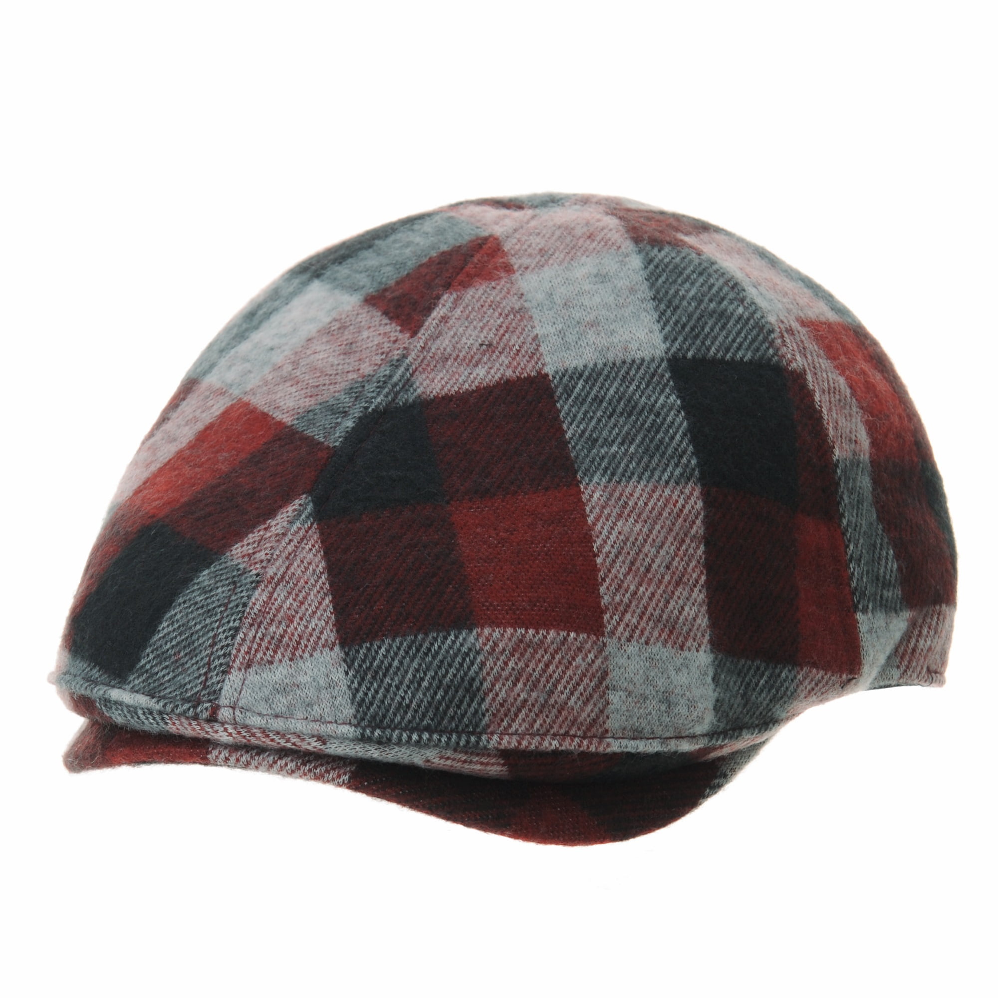 mens red flat cap