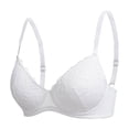 thumbnail image 2 of Mceream Underwire Bras for Women Push up Full Coverage V-Neck Breathable Everyday Bras Seamless Adjustable Straps High Support Bralettes White XXL, 2 of 9