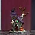 thumbnail image 2 of Yttmshdga Halloween Village 7 Inch Luminous Scary House Figurines Resin Colorful Halloween Village Houses For Home Parties Table Decorations, 2 of 6