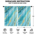 thumbnail image 2 of Blackout Kids Curtains,Teal Gold Marble Childrens Insulated Curtains Set Of 2,Bedroom Essentials,Toddler Room Decor 42x63in(106x160cm), 2 of 4