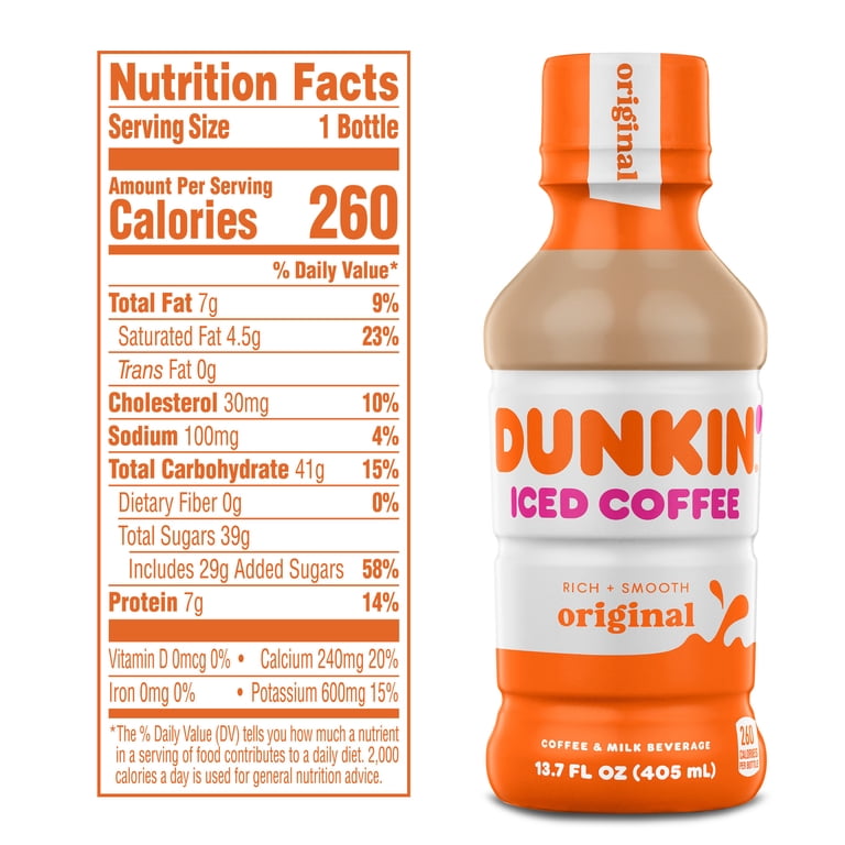 Dunkin' Original Iced Coffee Drink, 13.7 fl oz, 12 Pack photo 7
