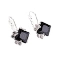thumbnail image 3 of 1111Fourone, 1 par de pendientes de diseño de circón cuadrado para mujer, pendientes de aleación de cristal brillante para niñas, pendientes, Ropa, zapatos y accesorios Miscelánea negro Guardurnaity AP000119-03B, 3 of 6