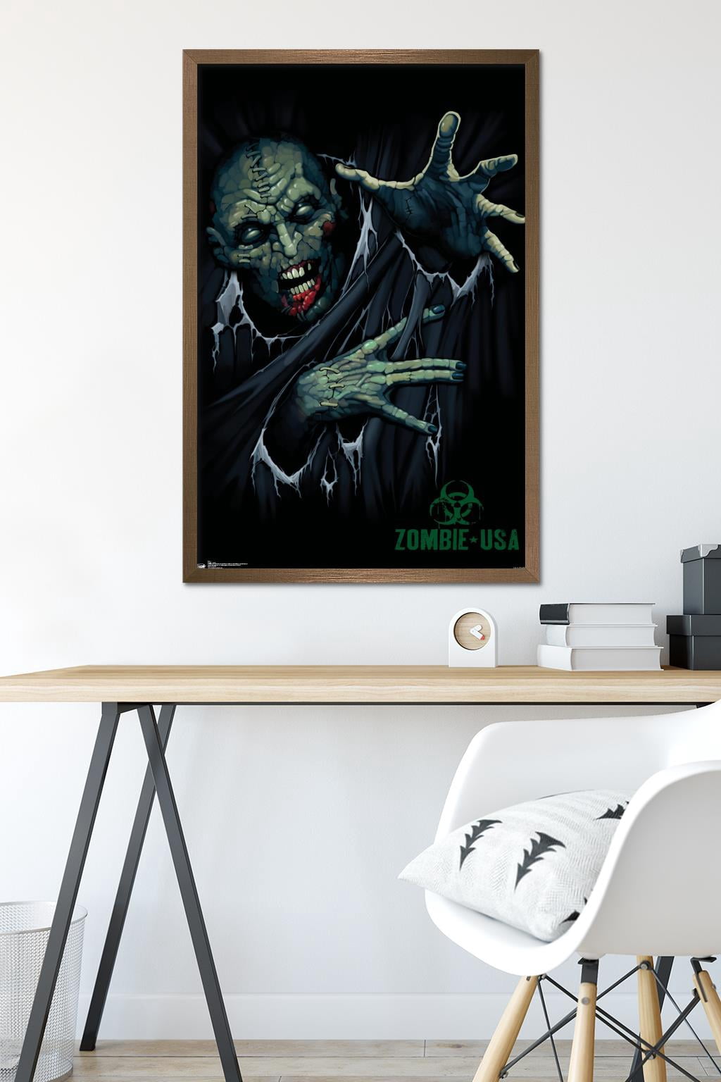 Zombie - Reach Wall Poster, 22.375" x 34", Framed