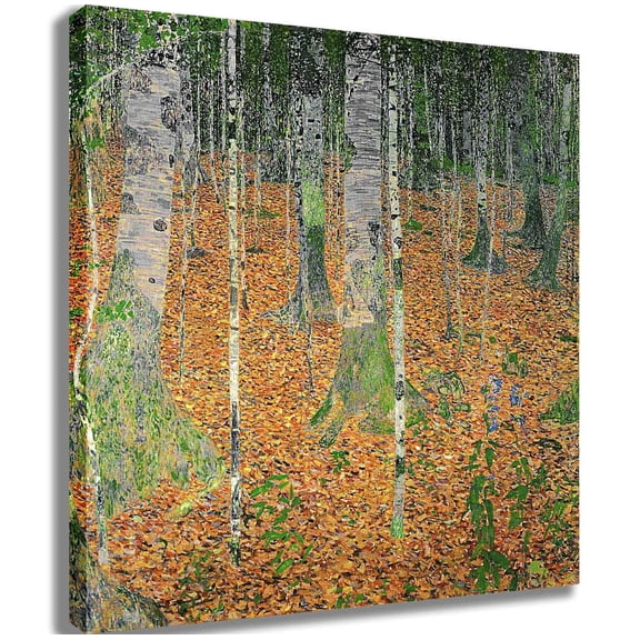 Klimt "The Birch Wood" (1903) Canvas Print