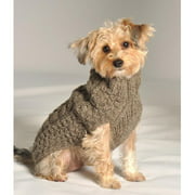Chilly Dog Grey Cable Dog Sweater