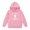 Light Pink, variant on Girls Hoodie Sweatshirt Letter Print Long Sleeve with Pocket Crewneck Casual Jacket for Toddler Big Kids