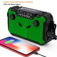 thumbnail image 4 of Radio Am/Fm Multifuncional Manivela De Mano Batería Recargable Con Energía Solar Pronóstico Del Tiempo Linterna Led Banco De Energía Alarma Sos Para Acampar Senderismo Emergencia Al Aire Libre Yuarrent EL013995-02, 4 of 6