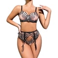 thumbnail image 1 of Gibobby Conjunto de lencería Sexy Lencería Sexy para Mujer Vestido De Dormir Profundo Empalme De Encaje Ahueca hacia Fuera Mini Lenceria Body Mujer(Negro, G), 1 of 5
