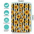 thumbnail image 5 of Sunflower Print Pet Feeding Mat, Durable Waterproof Absorbent Non-Slip Dog Food Mat Quick Dry, 5 of 7