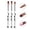 Zebra, variant on MelodySusie 3Pcs Nail Art Brush Set with Brush Holder, Sizes 8 10 14 for Acrylic Powder and Nail Extension, Pink-Silver