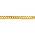 thumbnail image 2 of Auriga 14K Yellow Gold 5.9mm Lightweight Flat Cuban Chain Bracelet 7 inch for Women, 2 of 6