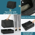 thumbnail image 4 of PETSFIT Portable Cat Litter Box,Covered Travel Litter Boxes for Cats,Machine Wash,Leak-Proof, Foldable ,Black, 4 of 9