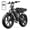 R9-Black-15AH, variant on TST Electric Bike for Adults, 750W Peak 1500W Motor, 20"x4" Fat Tire E Bicycle, E Mountain Bike, 48V/15AH SGS, App Control