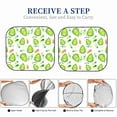 thumbnail image 6 of Naloa Kawaii Avocado 2 Piece Foldable Car Sun Shades, Car Windshield Sunshade, Front Window Sunshade for Car, Truck, SUV - Large, 6 of 7