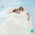 thumbnail image 3 of Cozy Comfort White Twin  Comforter All Season, Double-Sided Design Soft Fluffy Blanket for Hot Sleepers and Night Sweats, 68x88 inches, 3 of 6