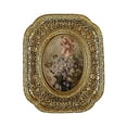 thumbnail image 1 of yuksok Retro Photo Frame Display Stand Embossed Centerpiece Wall Mounted Ornament Rounded Rectangle, 1 of 9