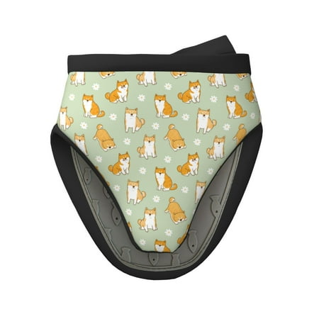 

Vsdgher Dog And Flower Non-Slip Mini Oven Mitt Set Short Oven Mitts for Baking Grilling Barbecue Microwave 5.9 x5.9 in