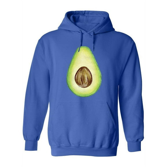 Half Avocado Drawing Hoodie Women -Image by Shutterstock, Female Medium