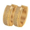 thumbnail image 4 of 2Pcs 4mm Charm de acero inoxidable Hombres Mujeres Pendientes de aro Huggie Joyas Oro Sunnimix Pendientes de aro de acero inoxidable, 4 of 8
