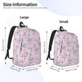 thumbnail image 4 of Balery Llama Unicorn and Rainbow Vintage Canvas Backpack for Men and Women - Large Capacity, Durable Travel Laptop Bag for School, Work, Hiking, and Outdoor Activities, 4 of 7