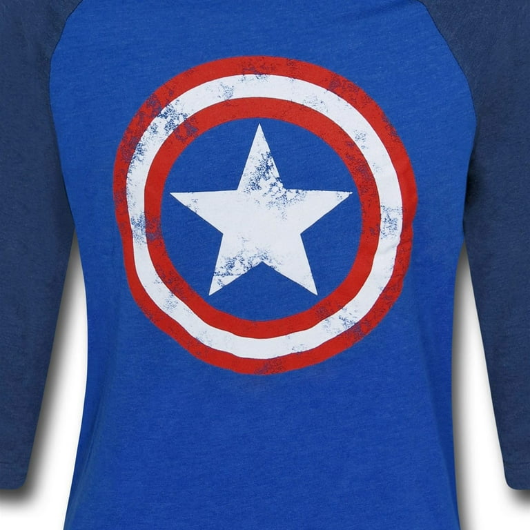 Marvel Captain America Distressed Shield Ufficiale Uomo - Foto 2