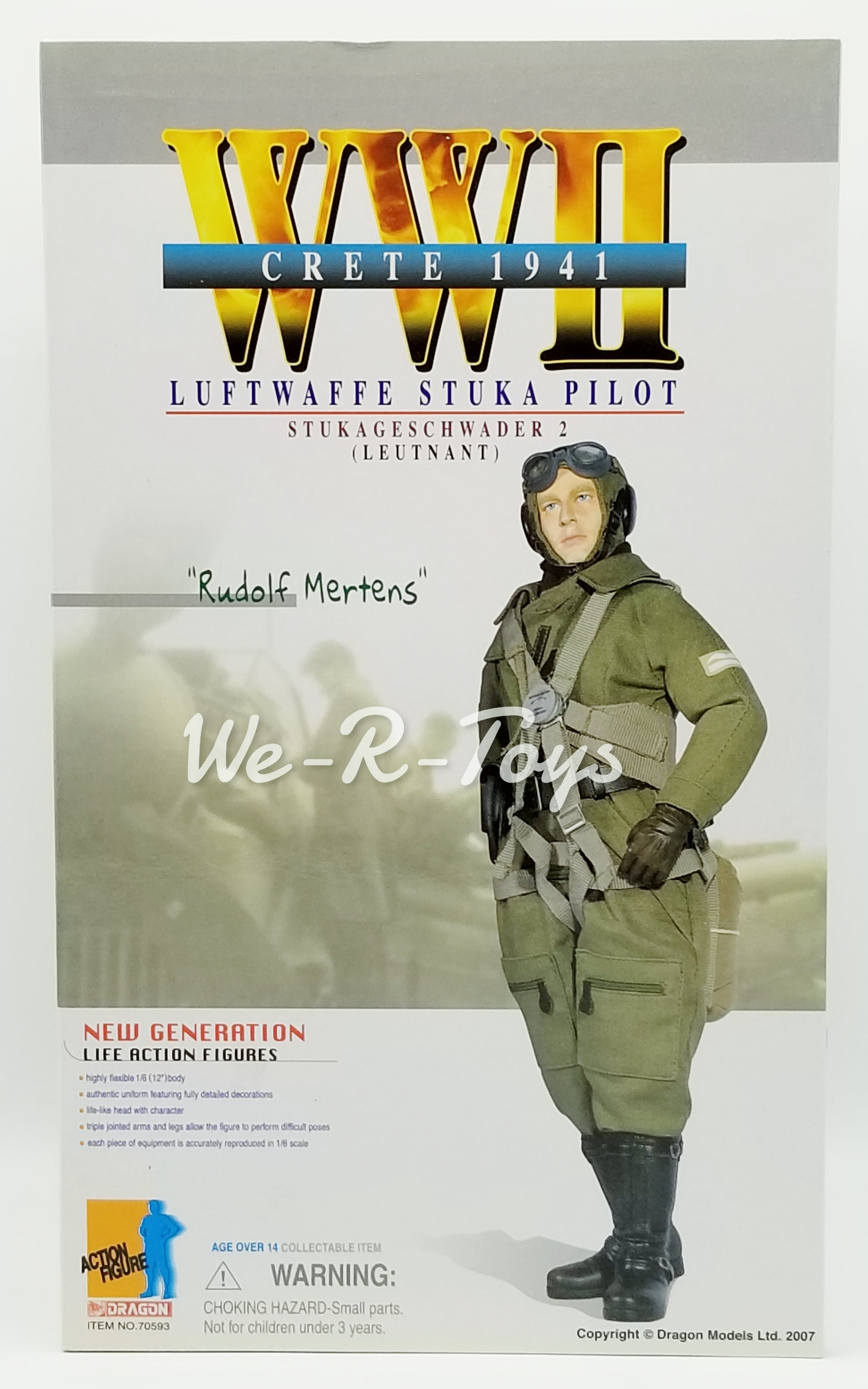 ミリタリー WWII Luftwaffe Stuka Pilot 1/6 WWII Crete 1942 Luftwaffe Stuka Pilot Rudolf Mertens 12