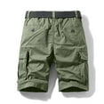 thumbnail image 4 of Holloyiver Mens Work Shorts 9" Work Pants for Mens Portable Phone Charge Shorts Multi Pokets Cargo Shorts Comfy Cotton blend Shorts Olive Green, 4 of 4