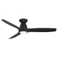 thumbnail image 2 of Skylark 54" Matte Black Integrated LED Smart Flush Mount Ceiling Fan with Remote Control, 2 of 3