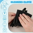thumbnail image 4 of Glasses Cleaning Cloth 6.9" x 5.7" , Microfiber Eyeglasses Cleaner Cloths Soft Suede Wipe Screen, Black 6 Pcs, 4 of 7
