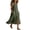 Army Green, variant on Bxsruta Womens Summer Dress Button Down Maxi Dress Pleated Casual Sundress for Women