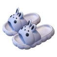 thumbnail image 3 of adviicd House Slippers for Kids Kids Cloud Slides Girls Boys Slip On Slide Sandals Comfort Non-Slip Thick Sole Slippers Summer Shower Shoes Pool Beach Water Shoes (Grey,3), 3 of 5