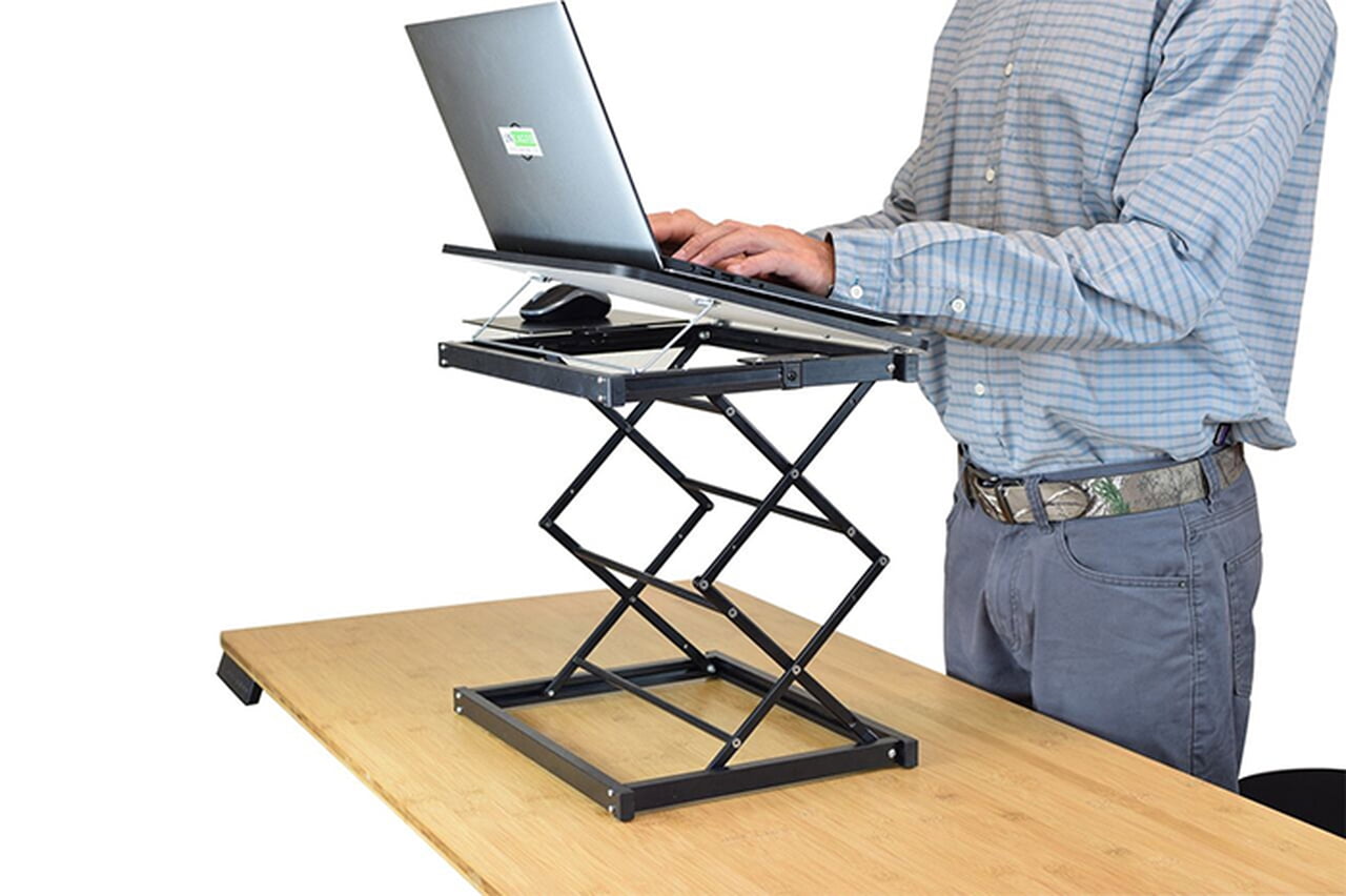 foldable standing desk converter