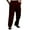 Wine, variant on Mens Pants Wide Leg Pleat Front Long Pants High Waisted Trousers Business Work Clothes