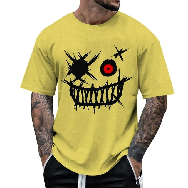Men's Oversized Summer Fashion Tee with 3D Print Design for Casual Streetwear Comfort