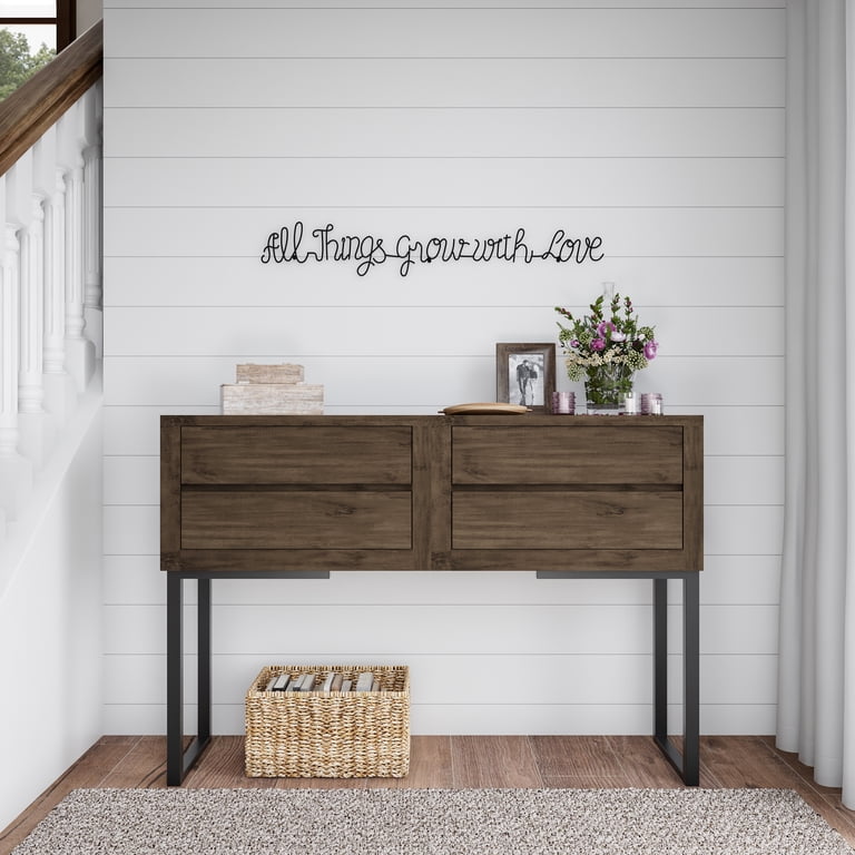 Lavish Home Metal Cutout All Things Grow with Love Sign 3D Wall