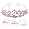 thumbnail image 3 of Weiweiguan Exquisite Women Crown Wedding Crown Headdress Rhinestone Bride Tiara Decor, 3 of 6