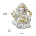 thumbnail image 2 of Figurine Bouddha Statue de Dieu Éléphant Hindou pour Décoration de Méditation, 2 of 9