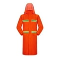 thumbnail image 2 of Abomasnow Mens Long Safety Rain Coats with Air Vents Lightweight Reflective Stripes Waterproof Packable Rain Jacket with Hood, 2 of 7