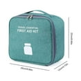thumbnail image 3 of keepw Emergency Organizer Zipper Waterproof Household Empty Storage Bag Classification Dust-proof Students Pill Case for School Green Large, 3 of 6