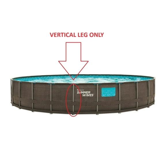 Replacement Vertical Leg for Summer Waves 26ft X 52in Crystal Vue Elite Pool