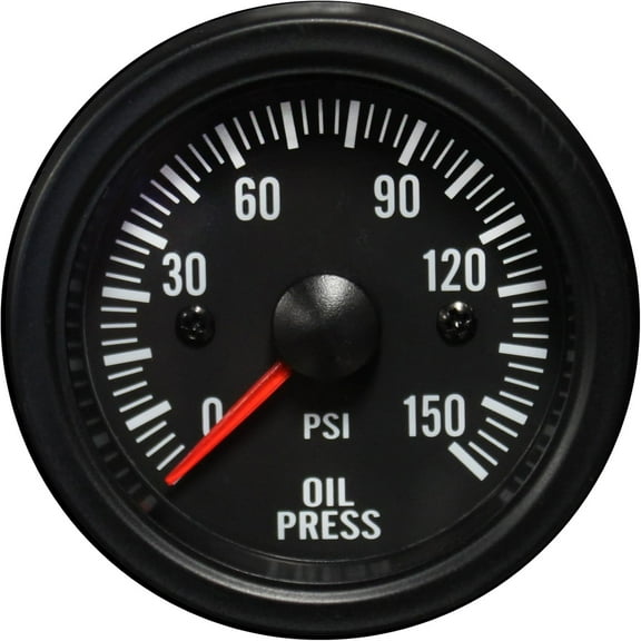 Prosport PSTOP270-12 Electrical Oil Pressure Gauge 52mm W/Sendr White LED