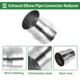 thumbnail image 4 of Unique Bargains 3.15 to 3.5" OD Mandrel Exhaust Bend Elbow Concentric Reducer Pipe Adapter, 4 of 7