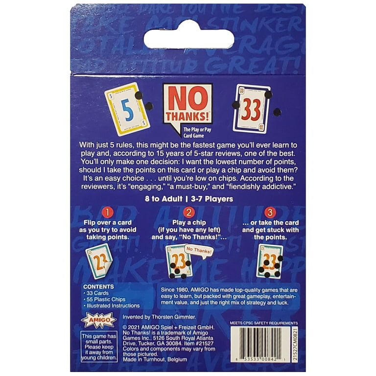 No Thanks - Card Game Review - Easy and Fun Party Game 