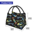thumbnail image 2 of Fuzoiu Colorful Skateboard Print Portable Insulation Lunch Bag,Large Lunch Box,Container Reusable Leakproof Tote for Work, Travel, and Outdoor Activities, 2 of 6