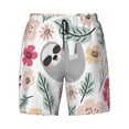 thumbnail image 4 of Lsque Mens Swim Trunks Cute Cartoon Sloth Pattern - Bathing Suit Compression Liner - Beach Swim Shorts Swimwear - (S-3XL) - Stretch Quick Dry -Small, 4 of 9
