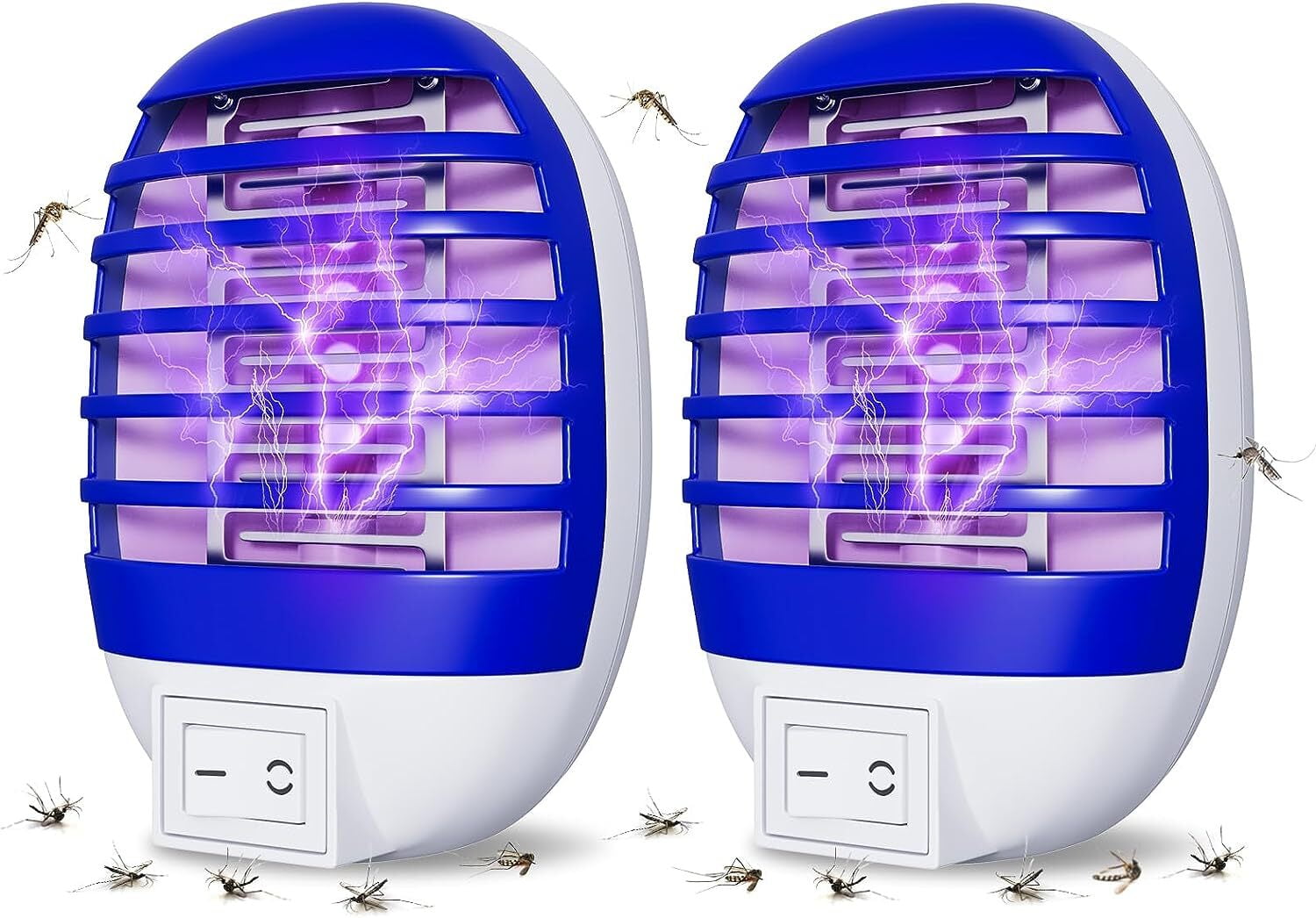 2 Packs Bug Zapper Indoor, Plugin Mosquito Trap, Electric Little Gnats