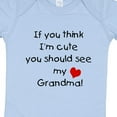 thumbnail image 4 of Inktastic If You Think I'm Cute You Should See My Grandma Boys or Girls Baby Bodysuit, 4 of 5