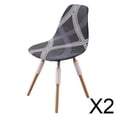 thumbnail image 1 of 2 Fundas Elásticas Para Asiento De Silla, Funda Suave Para Banquete, Hogar, Hotel, Comedor, Color 2, 1 of 9